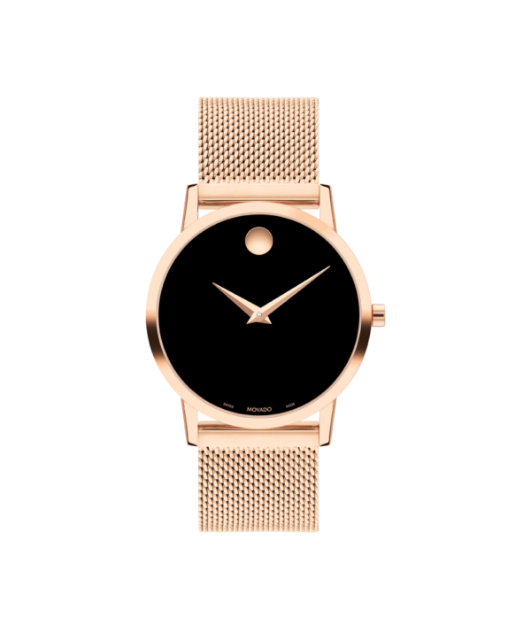 Movado Museum Classic Watch With Minimalist Mesh Strap