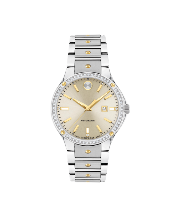 Movado SE Automatic Watch With Silver and Gold Bracelet