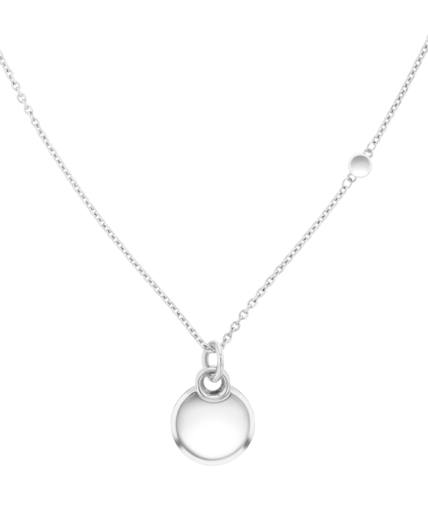 Movado Women's sterling silver Disc Charm Necklace