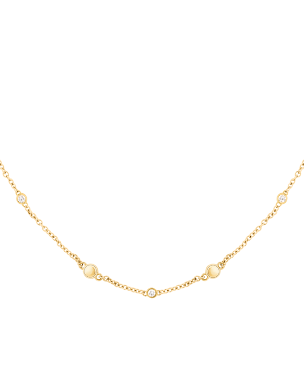 Movado Dot Necklace In Gold