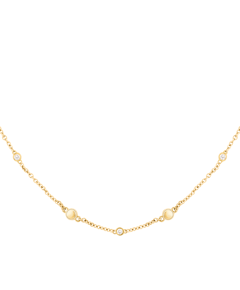 Movado Dot Necklace In Gold - Hislon Jewelers