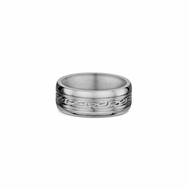 Dora Carved & Engraved Wedding Ring 666A03