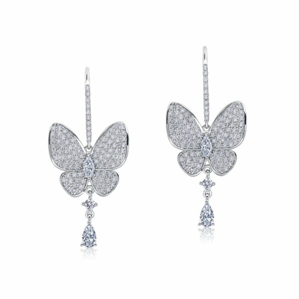 Butterfly Drop Earrings 7E014CLP00
