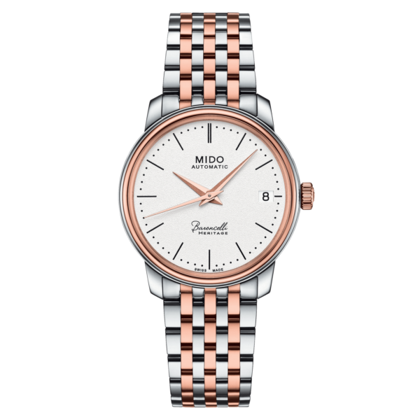 Baroncelli Heritage Lady Stainless Steel & Rose-Gold-Coloured PVD Watch