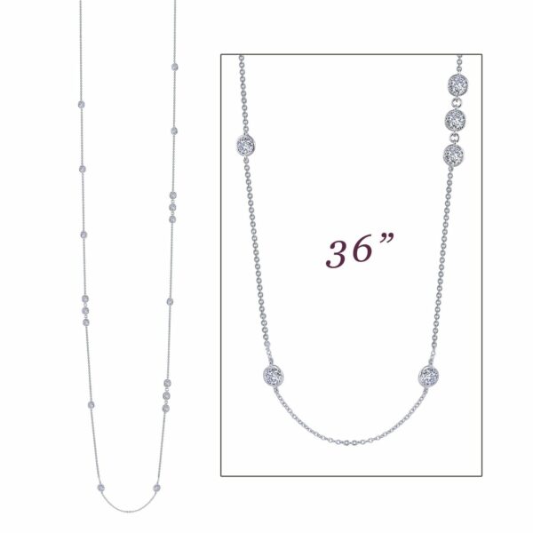 6.48 CTW Station Necklace N0083CLP36