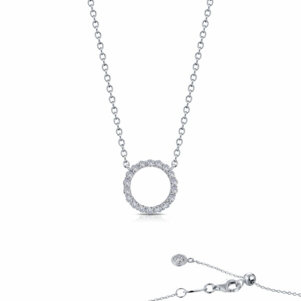 0.54 CTW Open Circle Necklace N0187CLP20