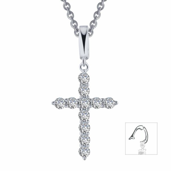 1.87 CTW Cross Pendant Necklace P0241CLP20