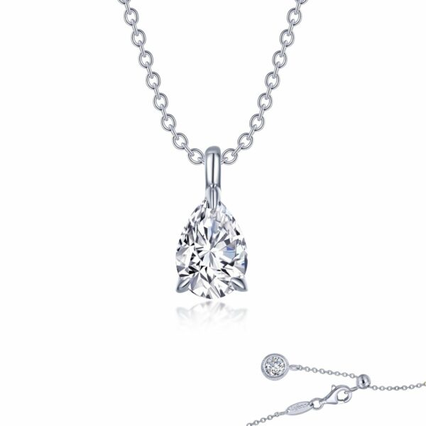 Pear-Shaped Solitaire Necklace P0273CLP20