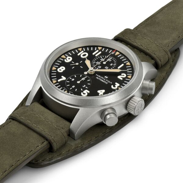 Hamilton Khaki Field Auto Chrono Watch -H71706830 - Image 3