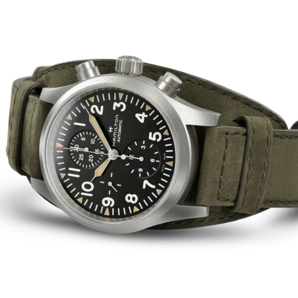 Hamilton Khaki Field Auto Chrono Watch -H71706830 - Image 2