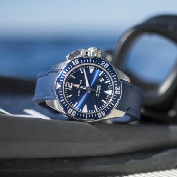 Hamilton Khaki Navy Frogman Auto Watch -H77705345 - Image 2